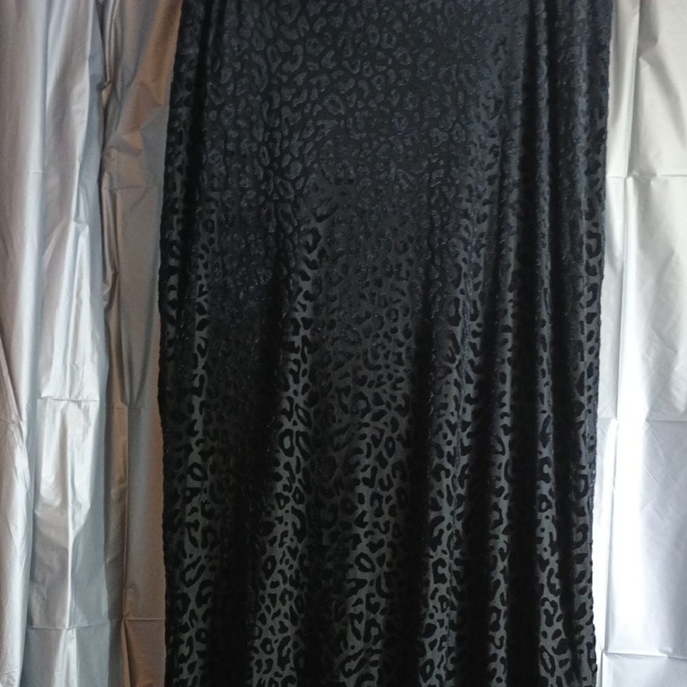 No Boundaries Black Animal Print Pencil Skirt